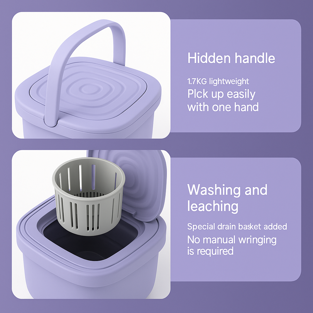 Mini Foldable Washing Machine with dryer