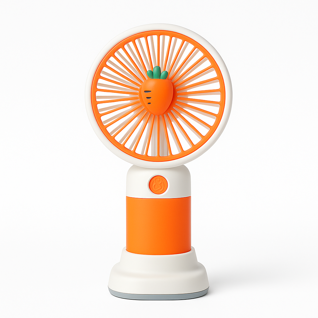 Mini Handheld Rechargeable Fans – Cute Cartoon USB Fans for Students, Housewives & Office Use