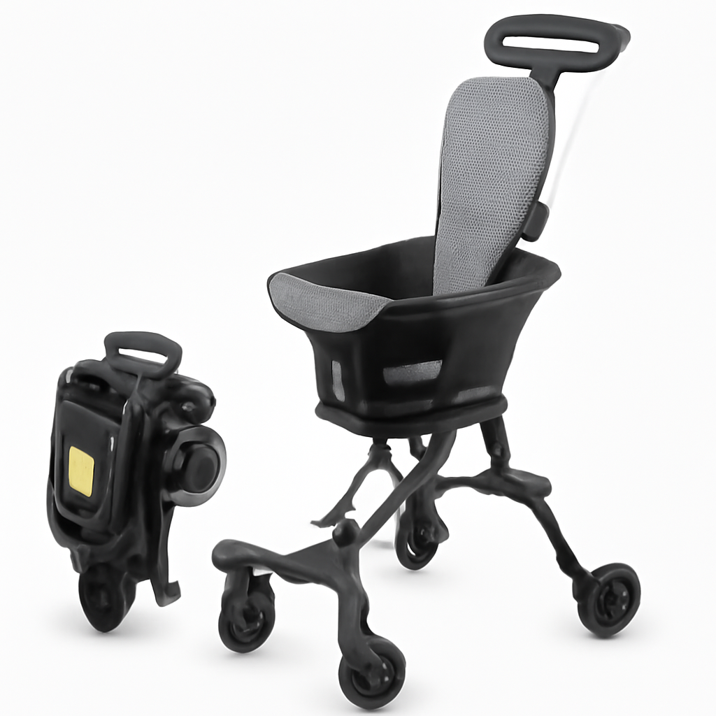 Foldable Stroller | Compact and Lightweight Baby Carrier with Easy Folding Mechanism