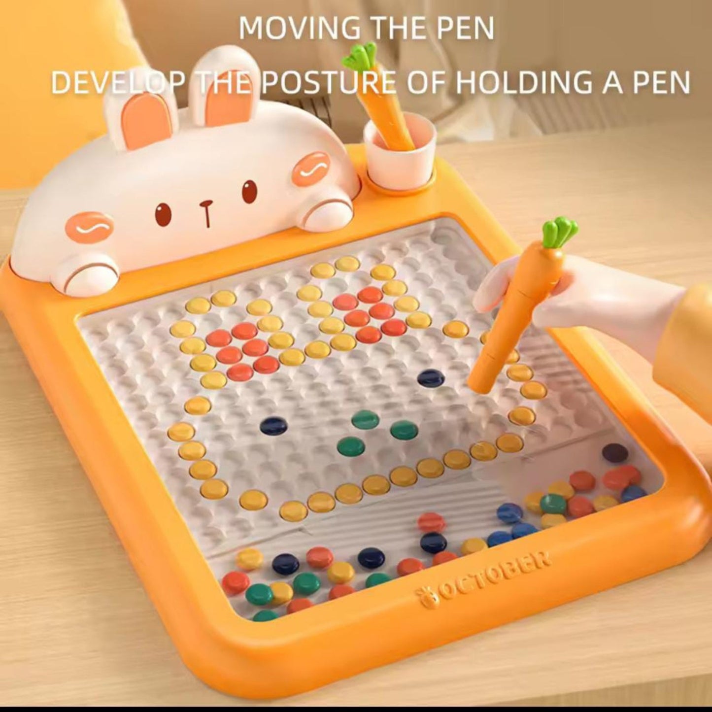 Kids Magnetic Bead Puzzle Board Toy