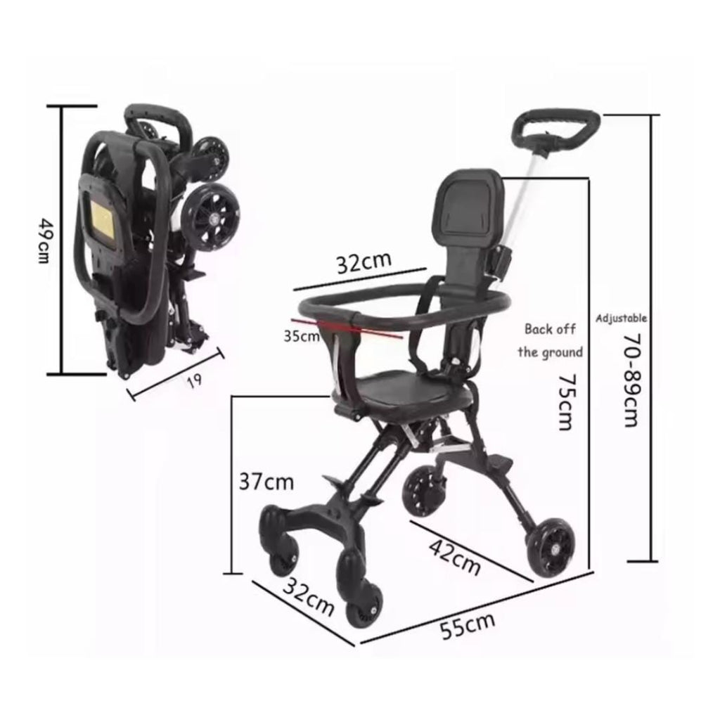 Foldable Stroller | Compact and Lightweight Baby Carrier with Easy Folding Mechanism